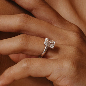 Dea Emerald Cut Diamond Engagement Ring - 2.00 carat Lab Grown Diamond 18ct Yellow or White Gold