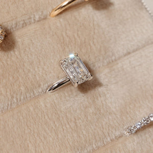 Dea Emerald Cut Diamond Engagement Ring - 2.00 carat Lab Grown Diamond 18ct Yellow or White Gold