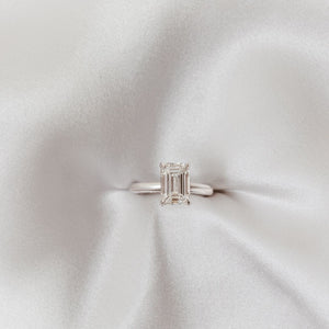 Dea Emerald Cut Diamond Engagement Ring - 2.00 carat Lab Grown Diamond 18ct Yellow or White Gold