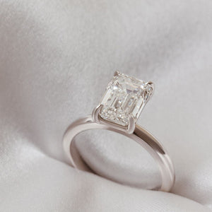 Dea Emerald Cut Diamond Engagement Ring - 2.00 carat Lab Grown Diamond 18ct Yellow or White Gold