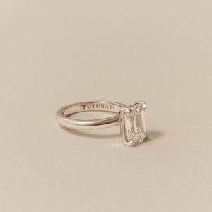Dea Emerald Cut Diamond Engagement Ring - 2.00 carat Lab Grown Diamond 18ct Yellow or White Gold