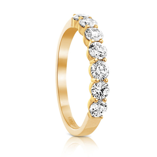 Belle Diamond Eternity Ring in Yellow Gold