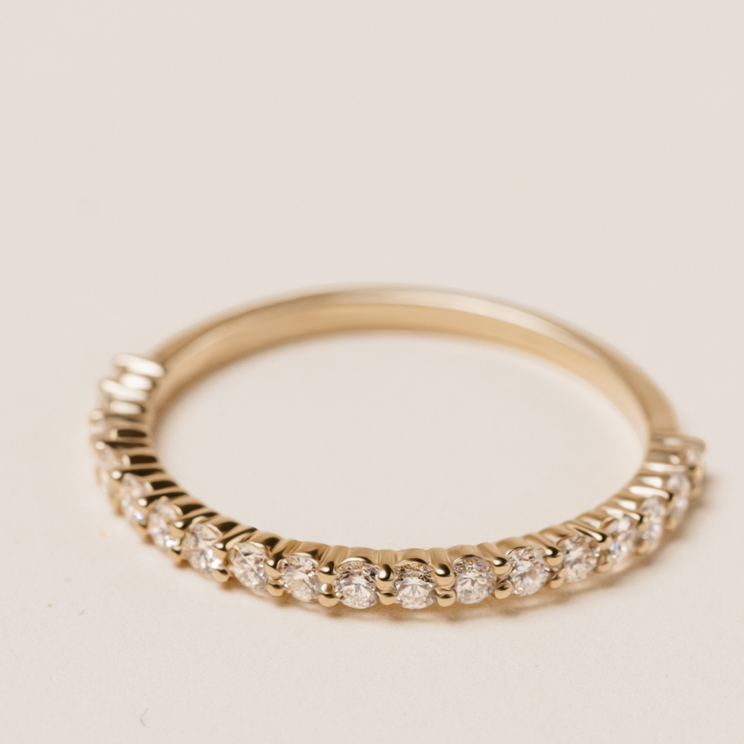 Isabella Diamond Ring - Lab Diamond Band 18ct Yellow Gold