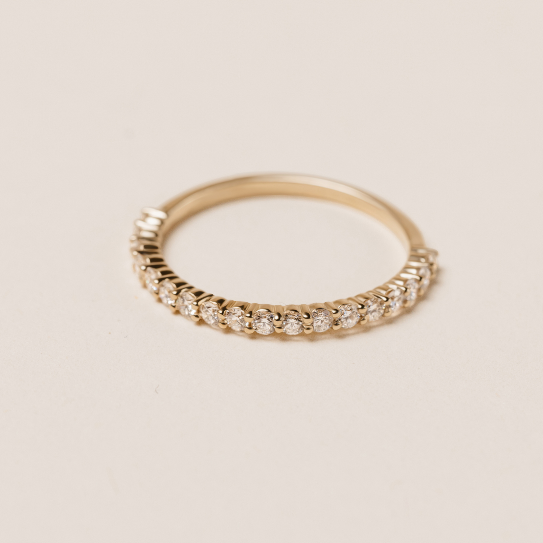 Isabella Diamond Ring - Lab Diamond Band 18ct Yellow Gold