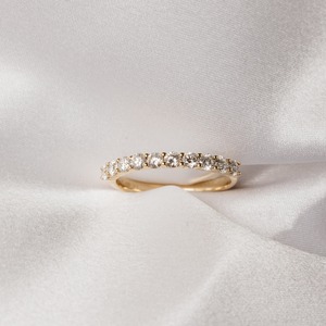 Karine Diamond Ring - Lab Diamond Band 18ct Yellow Gold