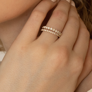 Karine Diamond Ring - Lab Diamond Band 18ct Yellow Gold