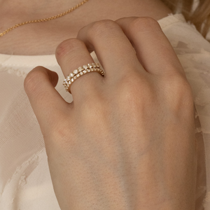 Karine Diamond Ring - Lab Diamond Band 18ct Yellow Gold