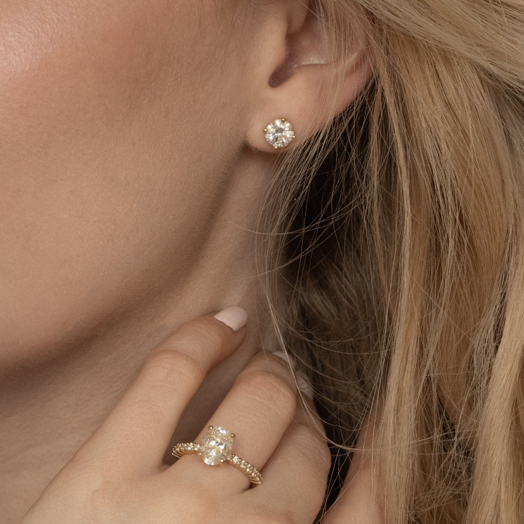 Lab-overgrown Diamond Earrings: A ultramodern Sparkle with dateless Appeal Lab-overgrown Diamond Earrings: A ultramodern Sparkle with dateless Appeal