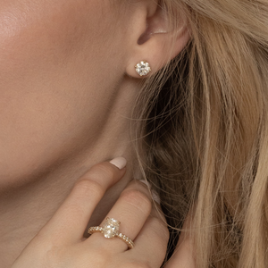 Stella Diamond Earrings - 1.00 carat Lab Grown Diamond Studs 18ct Yellow Gold