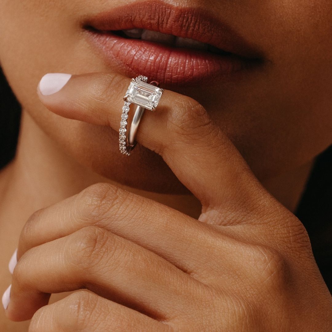 Isabella Diamond Ring - Lab Diamond Band 18ct White Gold