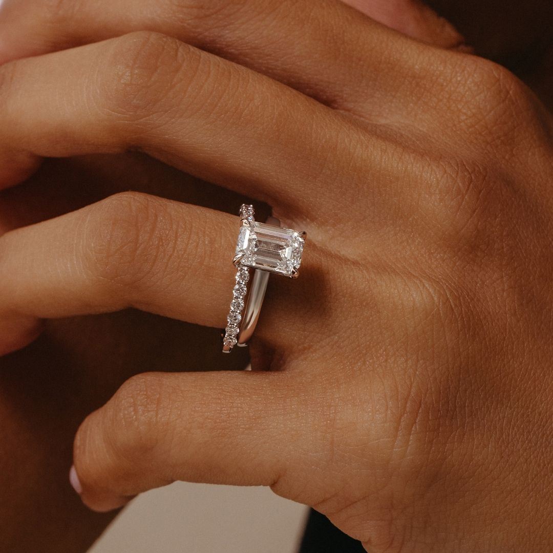Isabella Diamond Ring - Lab Diamond Band 18ct White Gold
