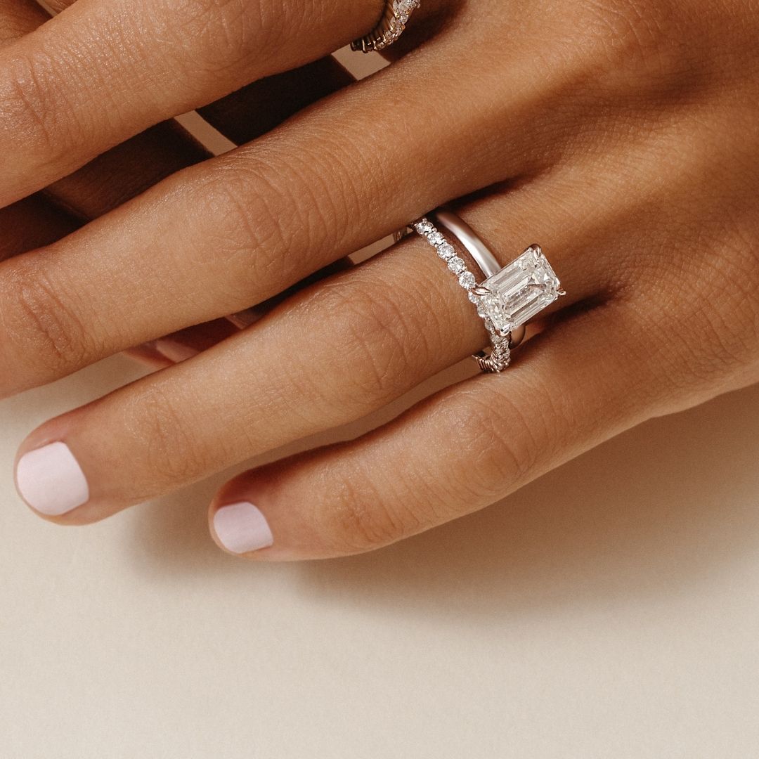 Isabella Diamond Ring - Lab Diamond Band 18ct White Gold