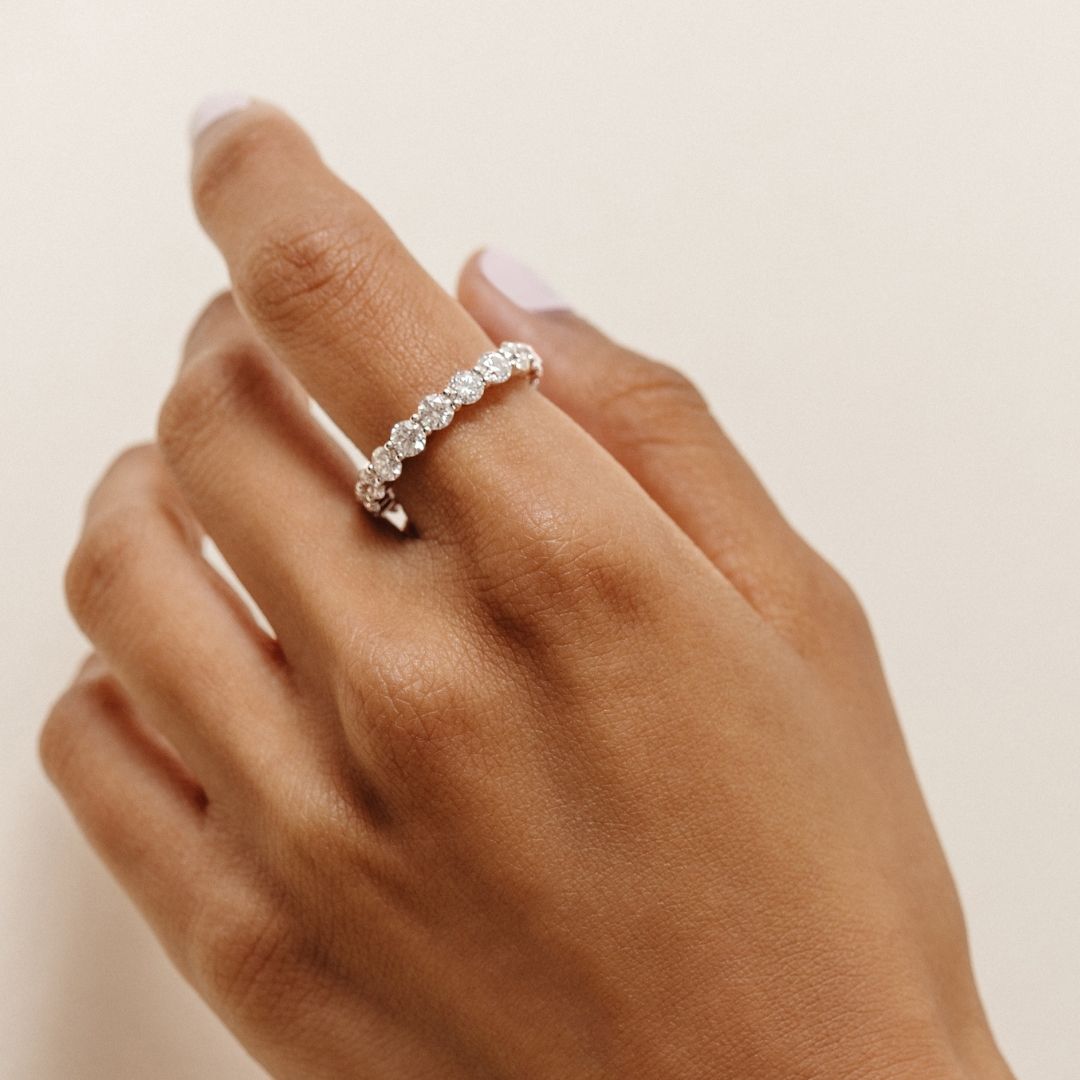 Marielle Diamond Ring - Lab Grown Diamond Band 18ct White Gold