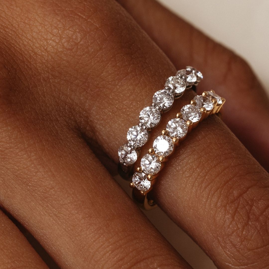 Marielle Diamond Ring - Lab Grown Diamond Band 18ct White Gold