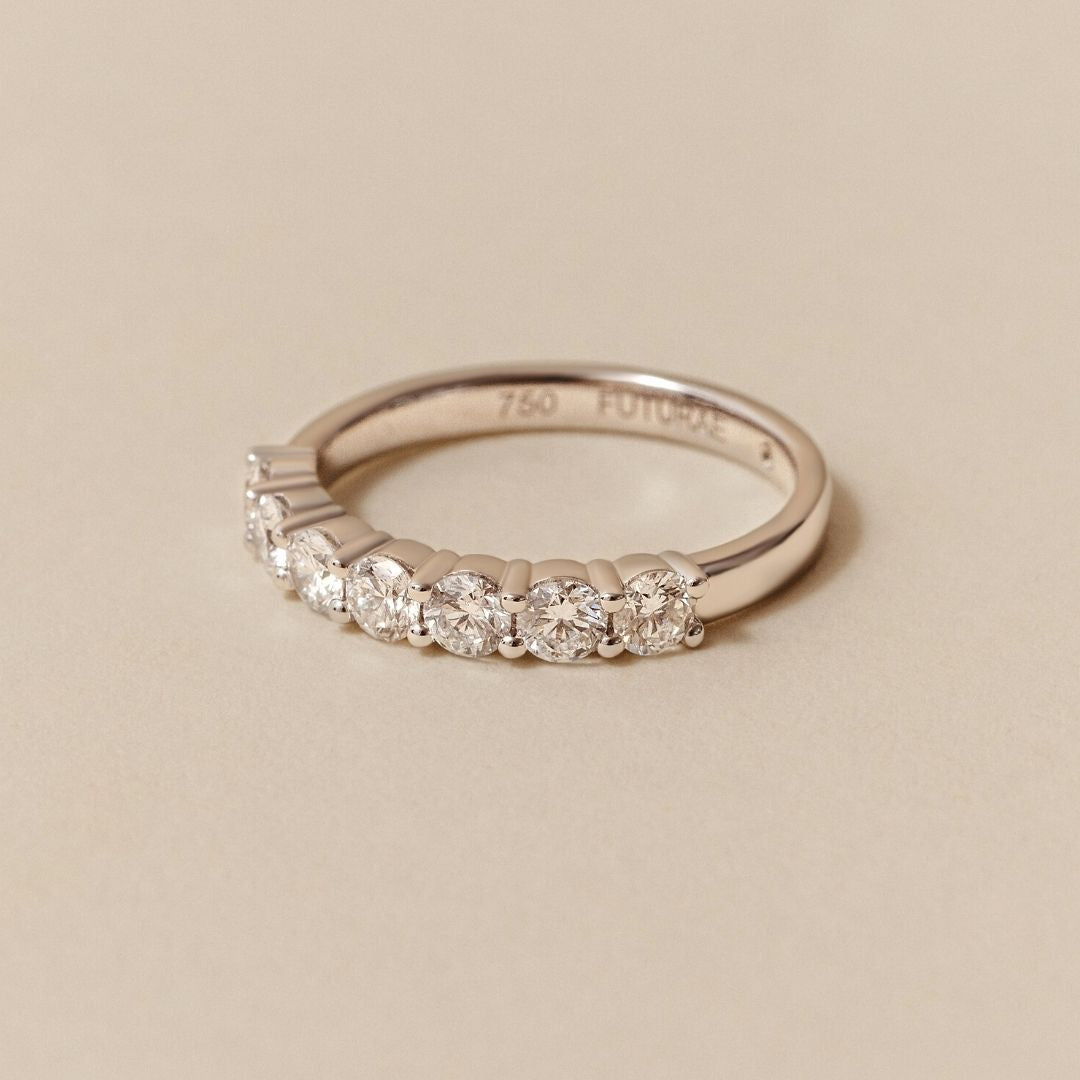Marielle Diamond Ring - Lab Grown Diamond Band 18ct White Gold