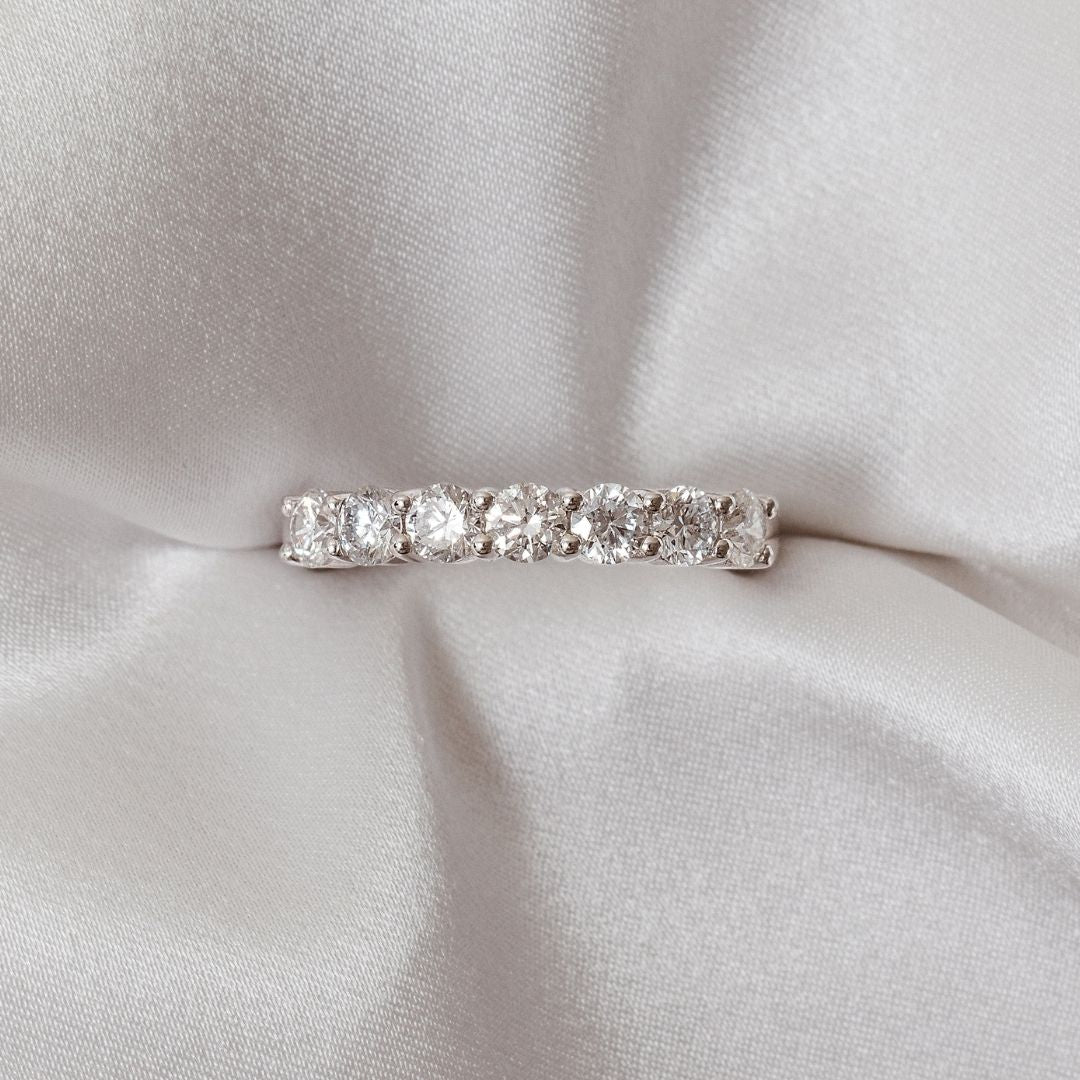 Marielle Diamond Ring - Lab Grown Diamond Band 18ct White Gold