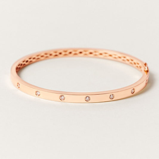 Mia Diamond Bangle 14k Rose Gold