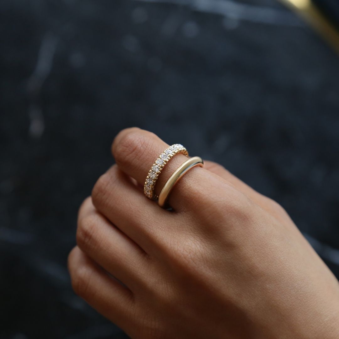 Orbit 3mm Ring Yellow Gold