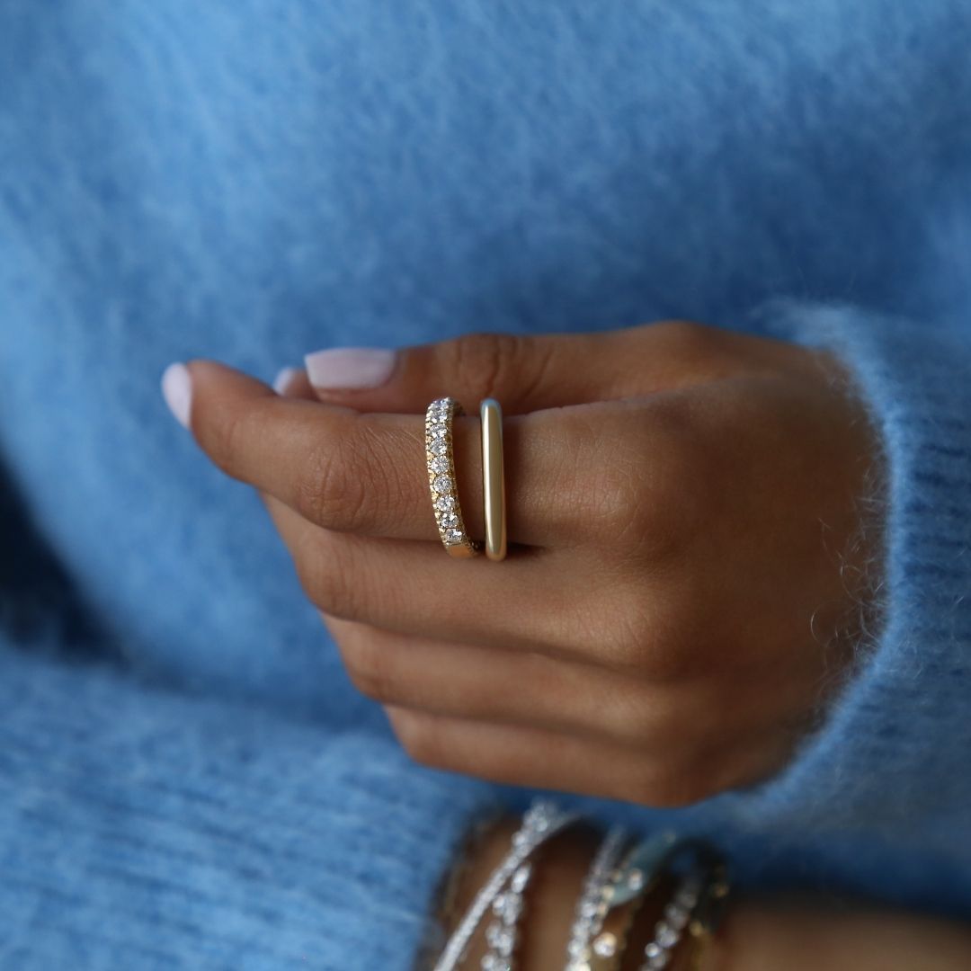 Orbit 3mm Ring Yellow Gold