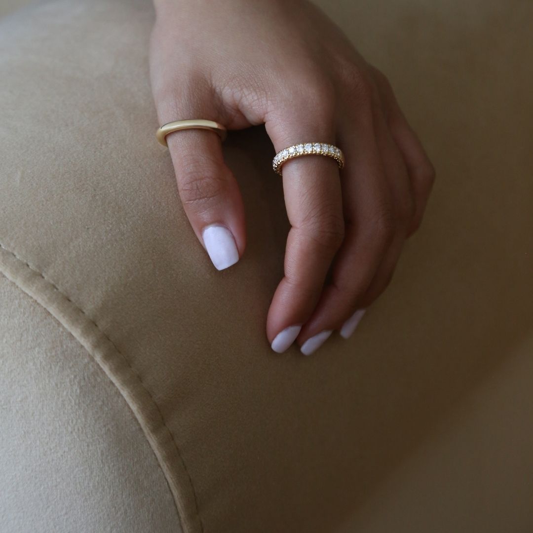 Orbit 3mm Ring Yellow Gold