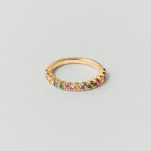 Grande Rainbow Sapphire Eternity Ring Size Small