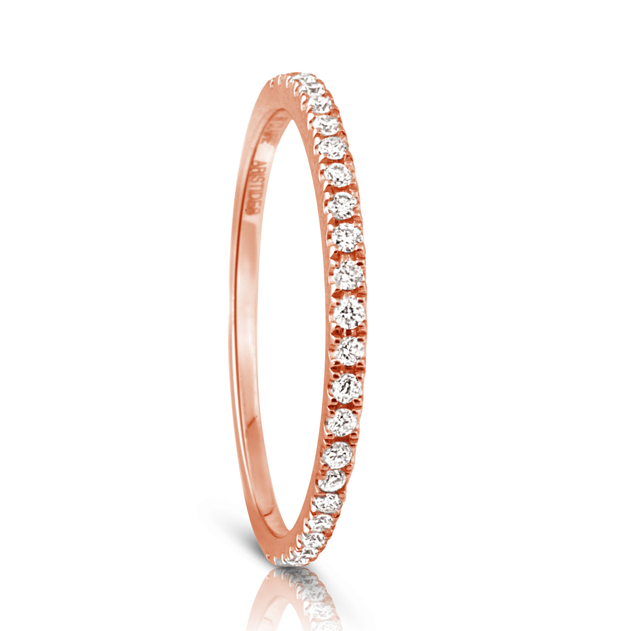 Infini Diamond Eternity Ring in Rose Gold