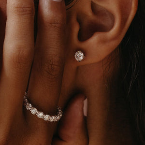 Stella Diamond Earrings - 1.00 carat Lab Grown Diamond Studs 18ct White Gold