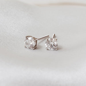 Stella Diamond Earrings - 1.00 carat Lab Grown Diamond Studs 18ct White Gold