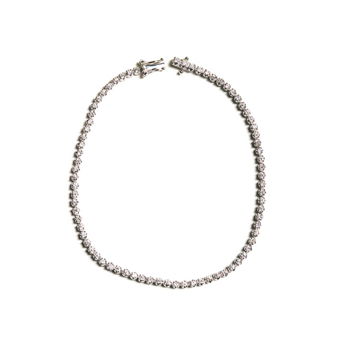 1.00 carat Diamond Tennis Bracelet 9K White Gold