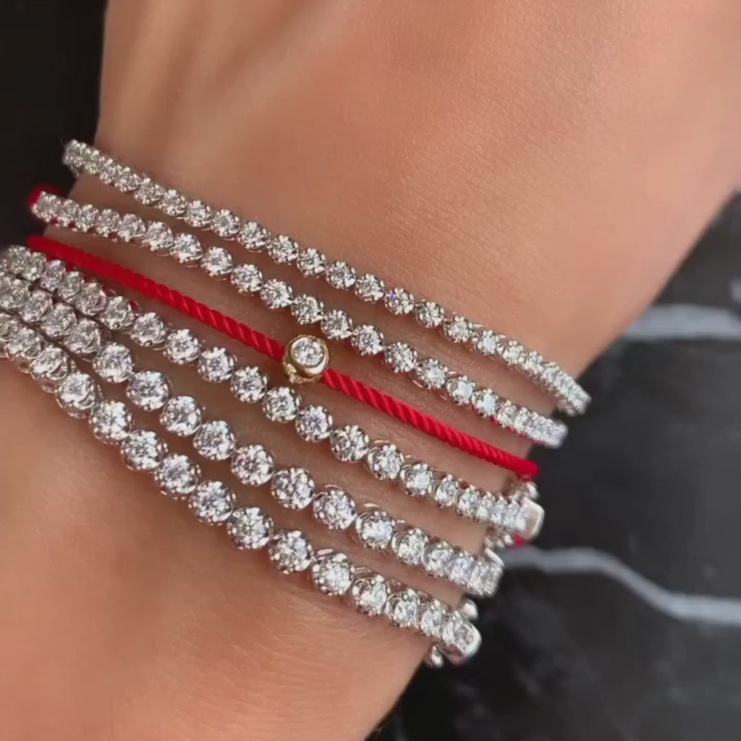 10 Pointer Single Line Tennis Bracelet